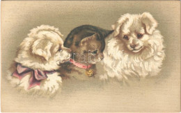 T2/T3 Dogs With Cat. Litho (fl) - Unclassified