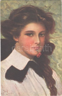 T2/T3 1915 Reife Kirschen / Cherry Ripe. Lady Art Postcard S: Underwood (EK) - Sin Clasificación