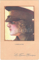 * T2/T3 L'Anglaise / French Lady Art Postcard. Les Femmes Heroiques. Visé Paris No. 67. S: Em. Dupuis (EK) - Sin Clasificación