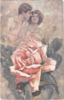 * T2/T3 1921 Romantic Couple. Lady Art Postcard. Serie 1042-5. Artist Signed (EK) - Sin Clasificación