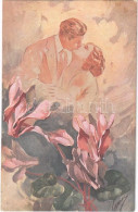 * T2/T3 1921 Romantic Couple. Lady Art Postcard. Serie 1042-3. Artist Signed (EK) - Unclassified