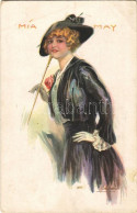T3 1918 Mia May / Italian Lady Art Postcard. "ERKAL" No. 335/6. S: Usabal (EB) - Ohne Zuordnung