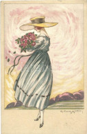 T2/T3 Italian Art Postcard, Lady, Degami 1016. S: G. Muggiani - Non Classés