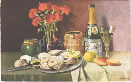 T2 1909 Still Life Art Postcard, Artist Signed - Ohne Zuordnung