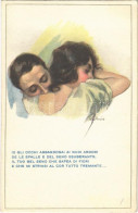 * T2/T3 Romantic Couple. Italian Lady Art Postcard. Anna & Gasparini 443-3. Artist Signed (EK) - Ohne Zuordnung