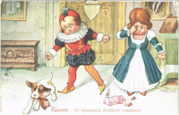 T2/T3 1916 Rigoletto. Oh Vengeance, Eclatante Vengeance / Italian Children Art Postcard. N. 1009/1. Arca Ltd. S: A. Bert - Non Classés