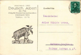 T2/T3 1933 Debrecen, Deutsch Albert és Fia Mag és Fűszerkereskedése, üzlet Reklámlapja Törpékkel. Deutsch Albert és Fia  - Unclassified