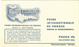 ** T2 Foire Internationale De Prague. / "Praha. Made In Czechoslovakia" International Fair In Prague, Advertising Card - Unclassified