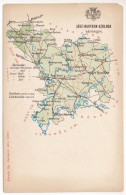 ** T3 Jász-Nagykun-Szolnok Vármegye Térképe. Kiadja Károlyi Gy. / Map Of Jász-Nagykun-Szolnok County (EM) - Unclassified