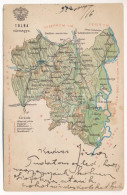 T3 1903 Tolna Vármegye Térképe. Kiadja Károlyi Gy. / Map Of Tolna County (EB) - Sin Clasificación