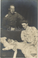 ** T2/T3 Wilhelm, German Crown Prince With Duchess Cecilie And Child - Ohne Zuordnung