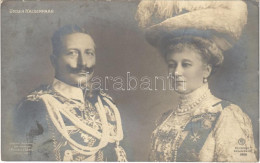 T2/T3 1908 Unser Kaiserpaar / Emperor Wilhelm II And Augusta Victoria Of Schleswig-Holstein. Original Aufnahme V. Hofpho - Zonder Classificatie