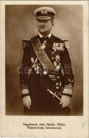 ** T3 Nagybányai Vitéz Horthy Miklós Magyarország Kormányzója. Photo Kallós Oszkár 1929. No. 1081. (ragasztónyomok / Glu - Sin Clasificación