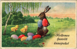 T2/T3 1942 Kellemes Húsvéti ünnepeket! Nyuszi és Hímes Tojások / Easter Greeting, Rabbit And Painted Eggs. Rokat 1434. ( - Sin Clasificación