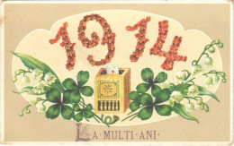 * T2/T3 1914 La Multi Ani! / Romanian New Year Greeting Card (EK) - Unclassified