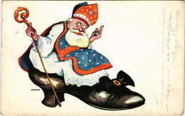 T2/T3 1908 Mikulás / Saint Nicholas. B.K.W.I. 2042-2. S: Kober (?) (fl) - Non Classificati