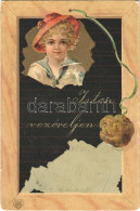 T3 1902 Isten Vezéreljen / Art Nouveau Greeting Art Postcard. Emb. Litho (tears) - Sin Clasificación