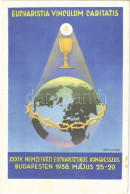 ** T2/T3 1938 Budapest XXXIV. Nemzetközi Eucharisztikus Kongresszus. Készüljünk A Magyar Kettős Szentévre! / 34th Intern - Zonder Classificatie