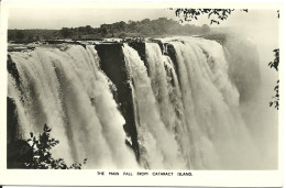 Zambie - Zimbawe - Victoria Falls - Main Fall From Cataract Island - Zambie