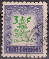 Cuba YT 382 Mi 357 Année 1952 (Used °) Arbre De Noël - Sapin - Cloche - Gebruikt