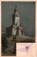 CPA - TAUNUS - Der Feldbergturm Bei Nacht (Lithographie) ... - Taunus