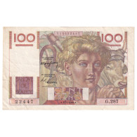 France, 100 Francs, Jeune Paysan, 1949, G.287, TTB, Fayette:28.21, KM:128b - 100 F 1945-1954 ''Jeune Paysan''
