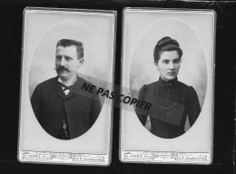 2 Photos  HOMME    FEMME      Photo  FERRIE   PARIS - Personnes Anonymes