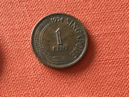 Münze Münzen Umlaufmünze Singapur 1 Cent 1974 - Singapore