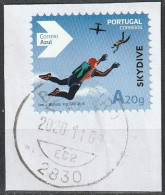 Portugal, 2016 - Desportos Radicais, A20g. CORREIO AZUL -|- Postmark - Barreiro » Mundifil, 4650 . Fragment - Gebraucht