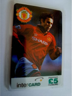 GREAT BRITAIN / 5 POUND  /  INTERCARD/ MACHESTER UNITED/ FOOTBAL/SOCCER /     /    PREPAID CARD/ MINT  **15719** - Verzamelingen