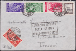 Vatican   .  Y&T   .     Letter With 5 Stamps (2 Scans)    .    O       .   Cancelled - Gebruikt