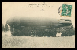 * FAREMOUTIERS - Atterrissage Du Dirigeable Ville De Nancy Dans Les Blés - Animée - Photo PASTANT - 1909 - Faremoutiers