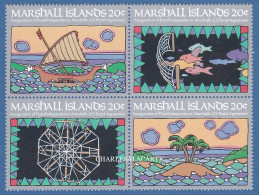 MARSHALL ISLANDS  1984  POSTAL INDEPENDENCE  MICHEL 1-4  U.M. N.S.C. - Marshall