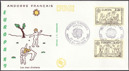 Europa CEPT 1989 Andorre Français - Andorra FDC2 Y&T N°378 à 379 - Michel N°399 à 400 - 1989