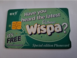 GREAT BRETAGNE  3 POUND/  CHIP  CARD/ WISPA/ CADBURYS  /  **15729 ** - BT Emissions Etrangères