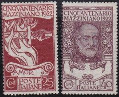 Italy   .  Y&T   .     121/122     .    *       .  Mint-hinged - Ungebraucht