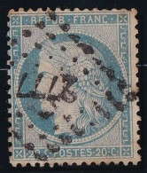 France N°37 - Oblitéré PC - TB - 1870 Beleg Van Parijs