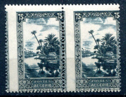 Algérie                    114a ** Piquage à Cheval Vertical Dans Une Paire - Unused Stamps