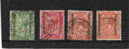 BECHUANALAND 1913 - 1921 ½d, 1d, 2d REDDISH ORANGE, 2d ORANGE SG 73,74,76,77 FINE USED Cat £8 - 1885-1964 Protectorado De Bechuanaland