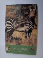 GREAT BRETAGNE/ PREPAID/ 100 UNITS / UNIVERSAL CARDS / AFRICAN WILDLIFE/ ZEBRA      /  **15733 ** - BT Edición Extranjera