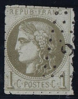 France N°39C - Percé En Points - Oblitéré - TB - 1870 Bordeaux Printing