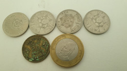 LOT DE 6 PIECES MAROCAINES DIRHAM - Kilowaar - Munten