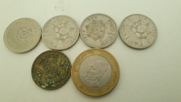 LOT DE 6 PIECES MAROCAINES DIRHAM - Kiloware - Münzen
