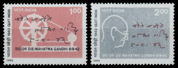 Indien 1992 - Mi-Nr. 1360-1361 ** - MNH - "Verlasst Indien" - Ungebraucht