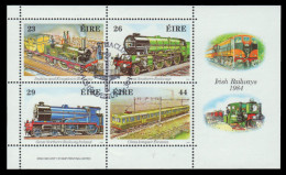 Irland 1984 - Mi-Nr. Block 5 Gest / Used - Eisenbahn / Trains - Oblitérés