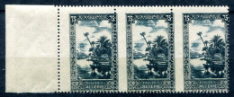 Algérie           114a ** Piquage Vertical à Cheval Dans Une Bande De 3 - Unused Stamps