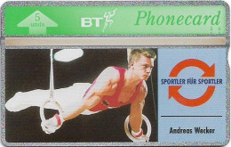 UK - BT - L&G - BTO-051 - Sports Series #6, Andreas Wecker - 308G - 1993, 5U, 5.000ex, Mint - BT Overseas Issues