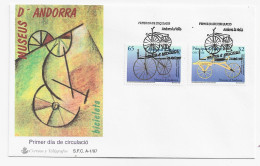 3828 FDC Andorra La Vella  Museus  1997 - Lettres & Documents