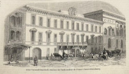 1856 RUSSIE - SAINT PETERSBOURG - HOTEL VORNZOFF DASCHKOFF - MARIAGE RIT GREC - MAISON TALL COMTE ORLOFF - 1850 - 1899