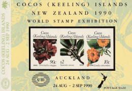 COCOS ISLAND - BLOC N°10 ** (1990)  Flore - Cocos (Keeling) Islands